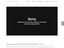 Tablet Screenshot of 3dhumanmodel.com